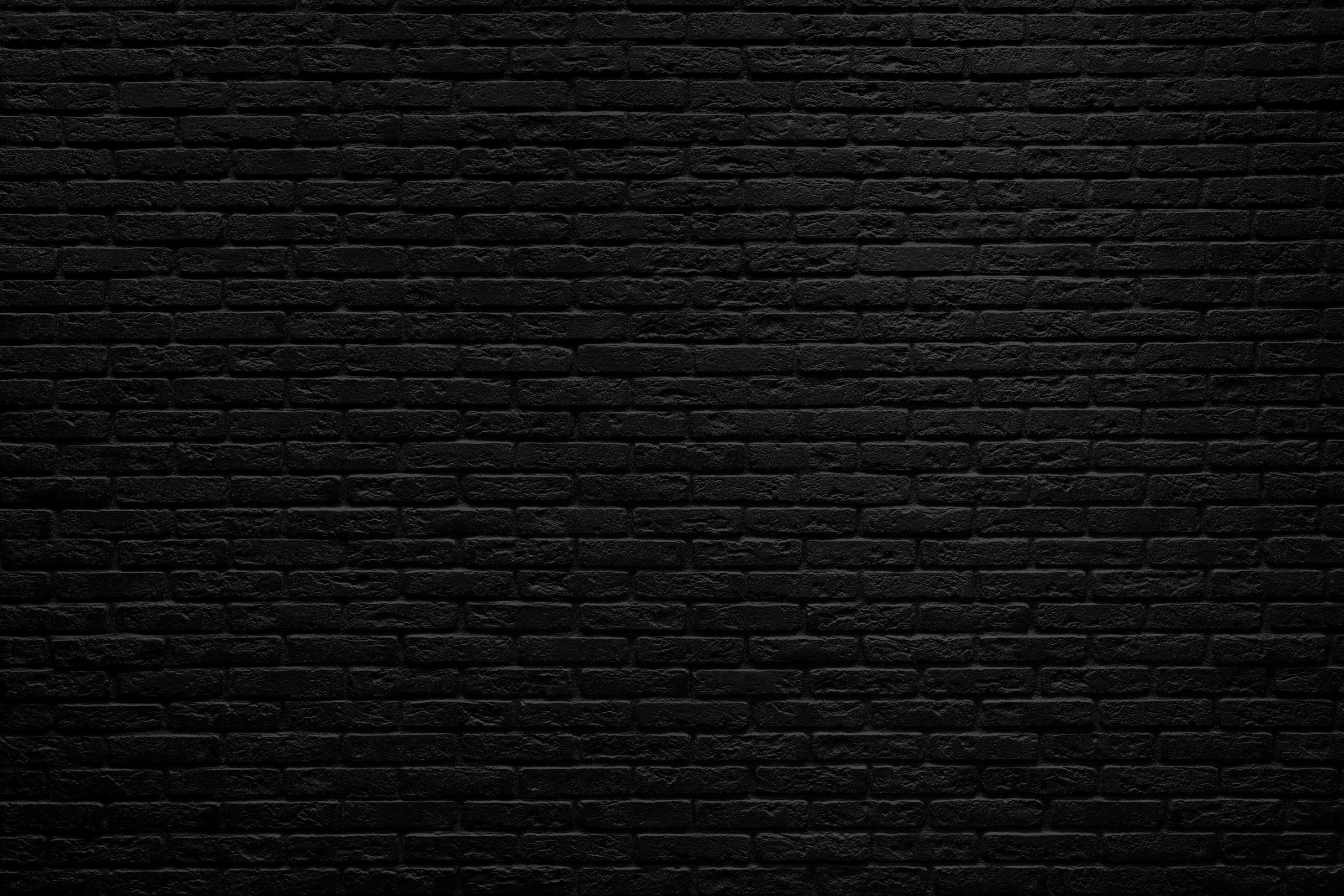 Black brick wall background